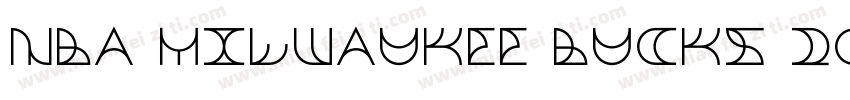 NBA Milwaukee Bucks 2015 Regular字体转换
